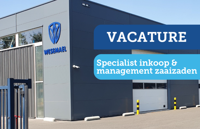 Vacature specialist inkoop & management zaaizaden